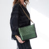 Chanel Metallic Green Gabrielle Hobo Bag