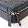 Chanel Dark Turquoise Caviar Quilted Leather Medium CC Filigree Vanity Case Iridescent Hardware