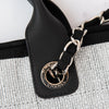 Chanel Grey Canvas and Leather Deauville Shopper Tote Bag