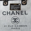 Chanel Grey Canvas and Leather Deauville Shopper Tote Bag