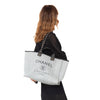 Chanel Grey Canvas and Leather Deauville Shopper Tote Bag