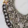 Chanel Gunmetal and Gold Metal Necklace