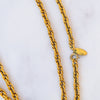 Chanel Vintage Coco Mark Gold Plated Long Necklace