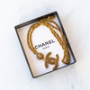 Chanel Vintage Coco Mark Gold Plated Long Necklace