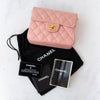 Chanel Mini Square Pink Sakura Leather Flap Bag
