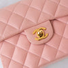 Chanel Mini Square Pink Sakura Leather Flap Bag