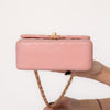 Chanel Mini Square Pink Sakura Leather Flap Bag