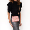 Chanel Mini Square Pink Sakura Leather Flap Bag