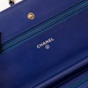 Chanel Cobalt Blue Patent Leather Timeless CC Wallet on Chain Bag