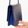 Chanel Cobalt Blue Patent Leather Timeless CC Wallet on Chain Bag