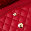 ** UNUSED** Chanel Red Caviar Leather Medium Double Classic Flap Bag