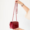 Chanel Red Patent Mini Rectangular Bag