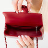 Chanel Red Patent Mini Rectangular Bag