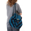 Chanel Blue Chevron Patchwork Coco Cuba Backpack