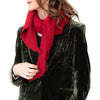 EVEYSPRELOVED Chanel Vintage Red Cashmere Triangle Scarf