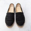 Chanel Black Canvas CC Espadrilles