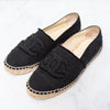 Chanel Black Canvas CC Espadrilles