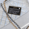 Chanel Gabrielle Silver Leather Hobo Bag
