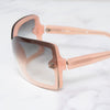 Chanel Light Pink Rectangle Sunglasses
