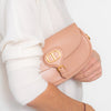Dior Bobby Rose De Vent East West Crossbody Leather Bag