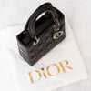 Christian Dior Lady Dior Black Leather Small Bag