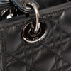 Christian Dior Lady Dior Black Leather Small Bag