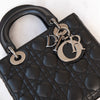 Christian Dior Lady Dior Black Leather Small Bag