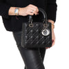 Christian Dior Lady Dior Black Leather Small Bag