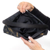 Dolce & Gabbana Black And Gold Hand Painted Satin Shoulder Bag