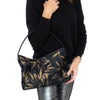 Dolce & Gabbana Black And Gold Hand Painted Satin Shoulder Bag