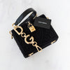 Dolce & Gabbana Dolce Black Box Bag Cordonetto Detail