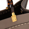 Fendi Medium Embossed Sunshine Shopper Leather Tote Bag