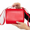 Givenchy Red Leather Mini Pandora Box Crossbody Bag