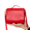 Givenchy Red Leather Mini Pandora Box Crossbody Bag