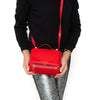 Givenchy Red Leather Mini Pandora Box Crossbody Bag