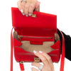 Givenchy Red Leather Mini Pandora Box Crossbody Bag