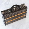 Goyard Goyardine Black Palace MM Trunk Bag