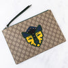 Gucci GG Supreme Pouch With Feline