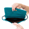 Gucci Vintage Ostrich Bamboo Detail Shoulder Bag