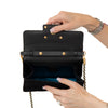 Gucci Black Velvet G Square Crossbody Bag