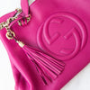 Gucci Magenta Leather Soho Chain Tote Bag