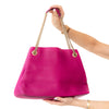 Gucci Magenta Leather Soho Chain Tote Bag