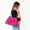Gucci Magenta Leather Soho Chain Tote Bag