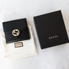 Gucci Black Bifold Interlocking G Wallet