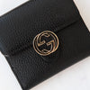 Gucci Black Bifold Interlocking G Wallet