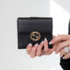 Gucci Black Bifold Interlocking G Wallet