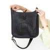 Hermes Evelyne 29 Black Taurillon Clemence Bag