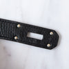 Hermes Jypsiere 34 Black Clemence Leather Crossbody Bag