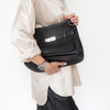 Hermes Jypsiere 34 Black Clemence Leather Crossbody Bag