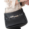 Hermes Jypsiere 34 Black Clemence Leather Crossbody Bag